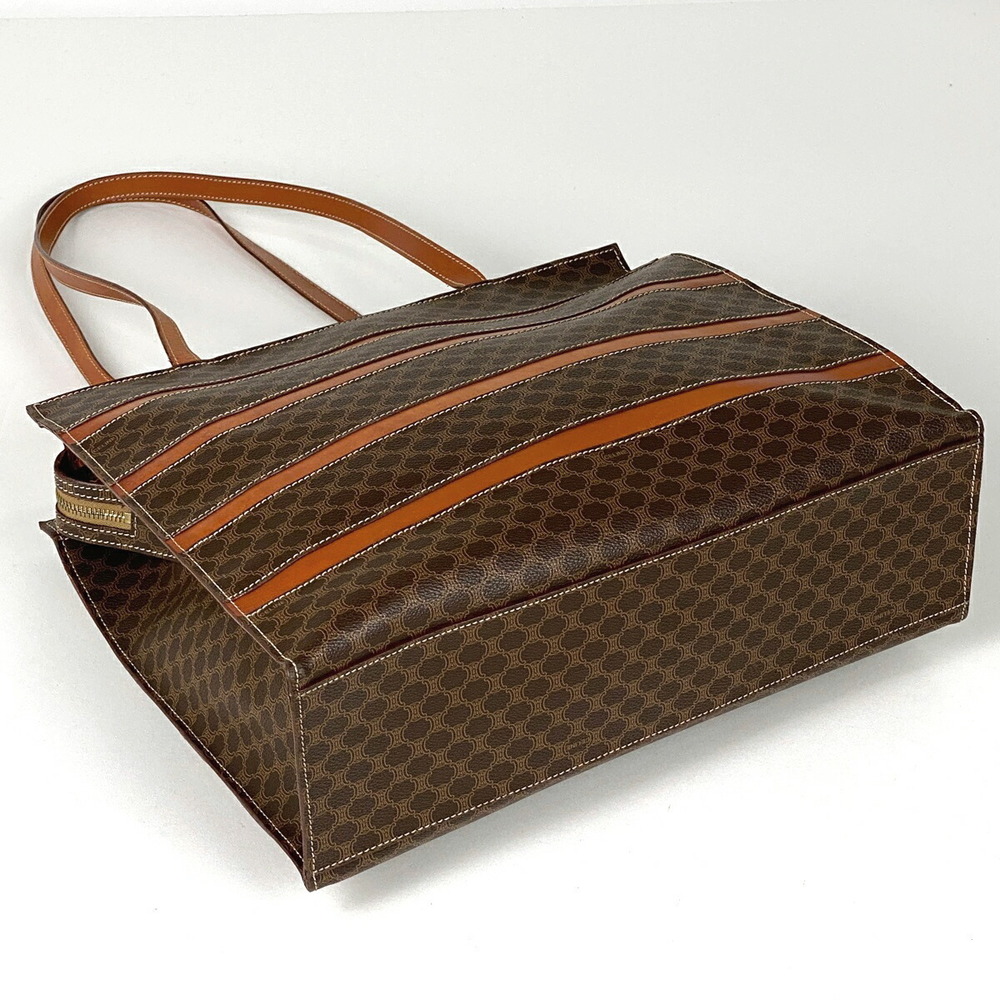 Celine Macadam Pattern Canvas Tote Shoulder Bag B… - image 2